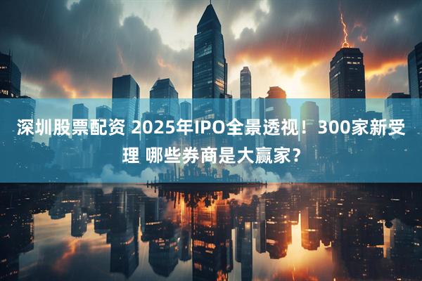 深圳股票配资 2025年IPO全景透视!300家新受理 哪些券商是大赢家?